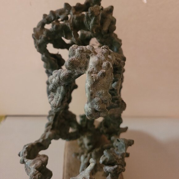 UNIQUE ORGANIC PIECE OF ART! Cast Bronze Ant Hill Sculpture - VINTAGE- BRUTALIST - Picture 8 of 16